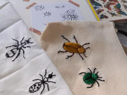 Atelier d'art textile : "Broder la nature : zoom sur les insectes pollinisateurs"