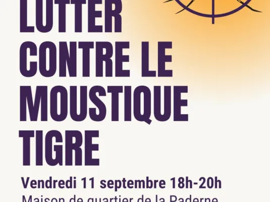 Atelier "Lutter contre le moustique tigre" - Vendredi 11 septembre