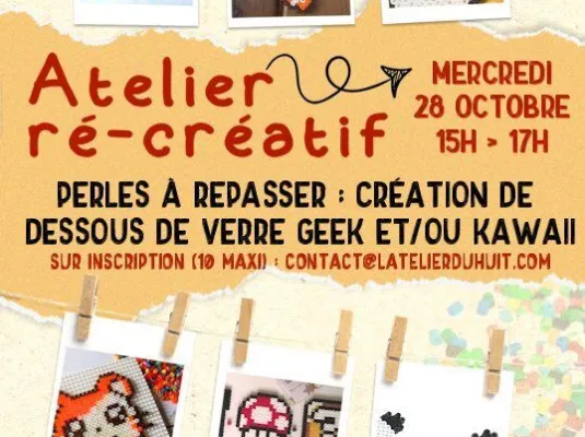 La Récré du Huit : atelier création en perles à repasser