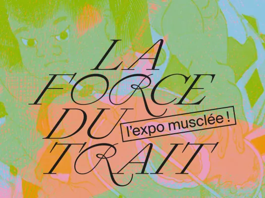 La force du trait : l'expo musclée ! © Création Atelier Vif, vifdesign.fr
