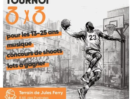 Tournoi de basket 3X3 pour les 13-25 ans