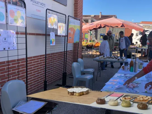 Le marché : un bon endroit pour parler alimentation (entr’autre) !