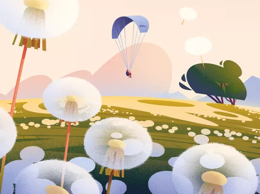 L’odyssée des graines, le génie de la nature illustré par Cruschiform © @ Marie-Laure Cruschi