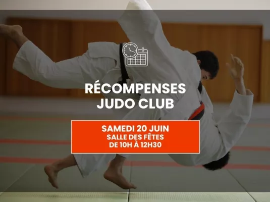 Judo club récompenses