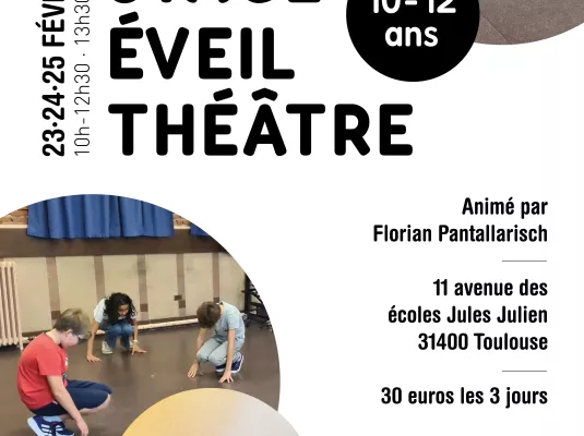 Stage éveil de théâtre pour les 10-12 ans - Complet