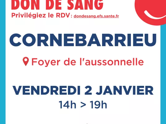 Donnez votre sang pour les fêtes!