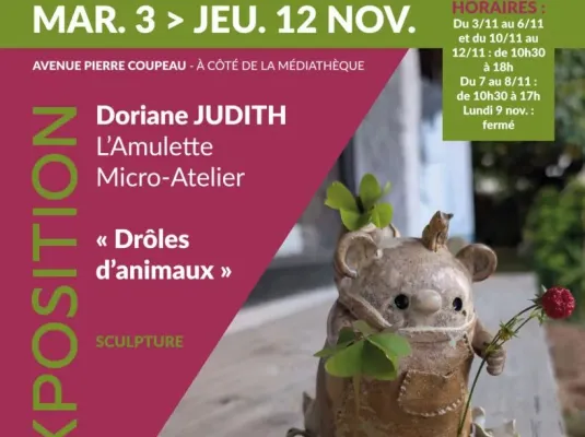 Expo de l'artiste Doriane Judith - Du mardi 3 au jeudi 12 novembre