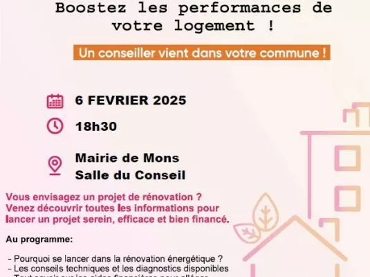 Conférence rénovation énergétique - Jeudi 6 février