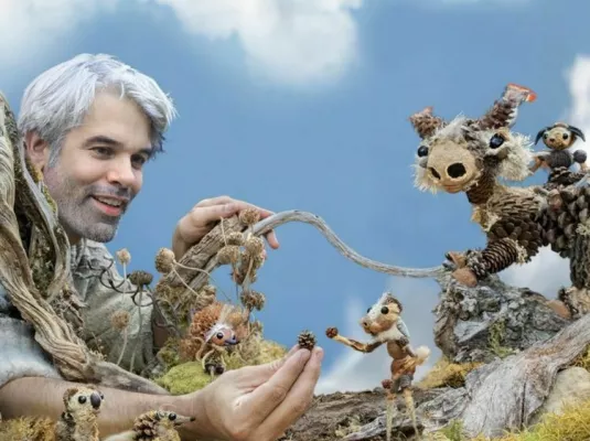 Atelier création en land art avec l'artiste Sylvain Trabut