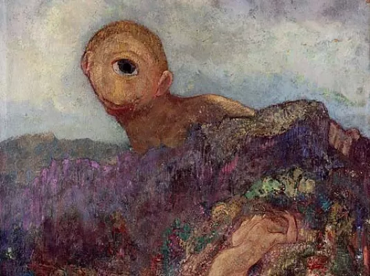 Café-curiosité : drôles de bêtes ! © Odilon_Redon_The_Cyclops