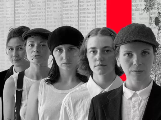 Violette Morris De l'Olympe aux Enfers © Baptiste Ribaimont / Graphisme Affiche : Agathe Voute