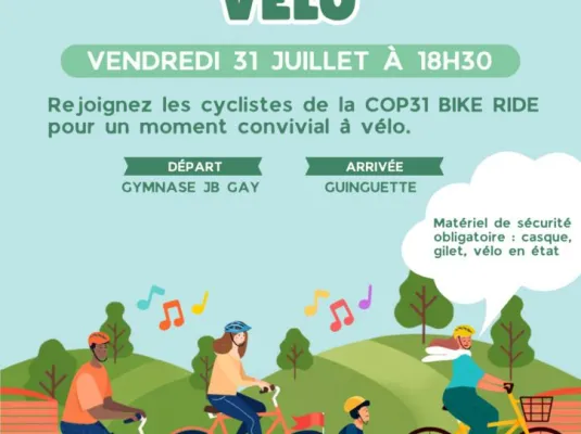 Rejoignez le convoi festif à vélo - Vendredi 31 juillet