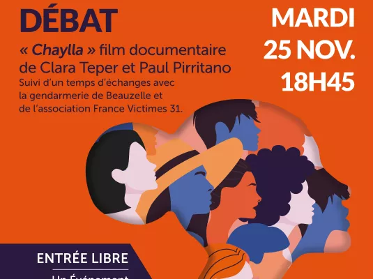 Novembre Orange : Projection-Débat contre les violences faites aux femmes.