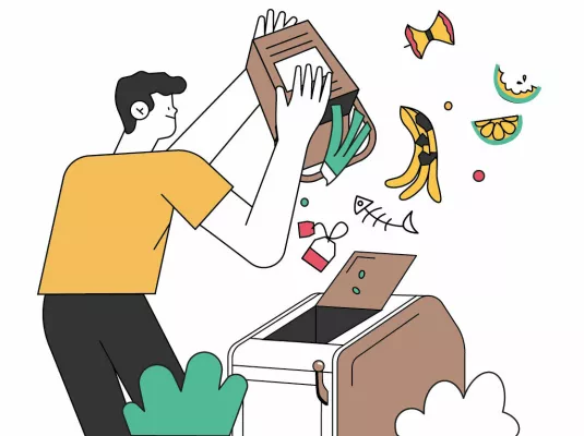 Stand d'info : déchets alimentaires