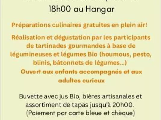 Animation cuisine en plein air ouverte à tous - Mercredi 1er juillet