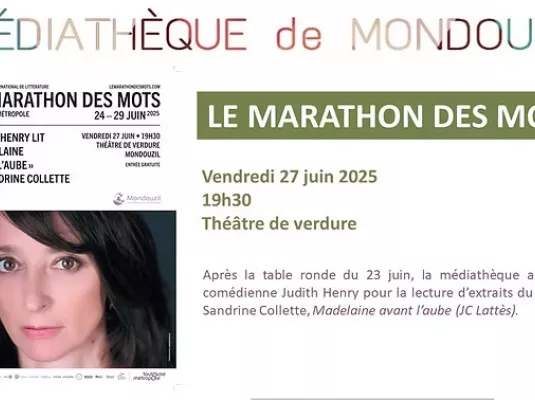 Le Marathon des Mots à Mondouzil - Vendredi 27 juin
