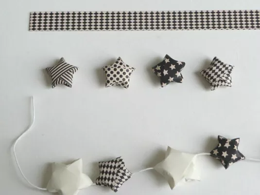 Origami : petites étoiles