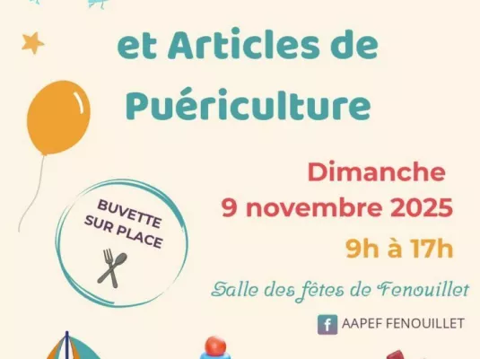 Bourse aux jouets et articles de puériculture AAPEF - Dimanche 9 novembre