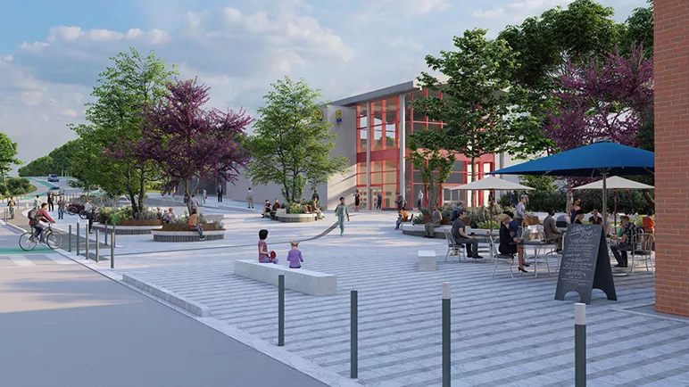 L'allée de Bellefontaine en cours d'aménagement ⋅ Toulouse Mairie