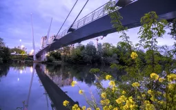 Samuel Ben Amou - Crépuscule sur la passerelle Anita Conti © Samuel Ben Amou